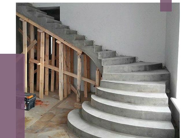 Изготовление бетонных лестниц под ключ в Коркине от 20243 руб. | ПРОЛЁТ-Крк