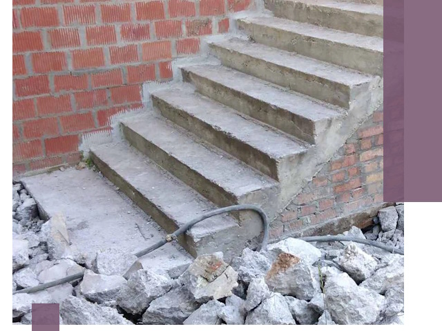 Демонтаж бетонных лестниц в Коркине: быстро и безопасно