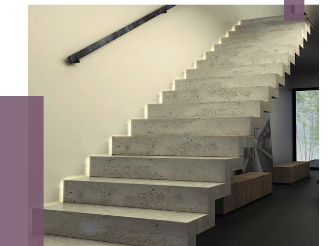 Облицовка бетонных лестниц в Коркине от 4671 руб/м2 