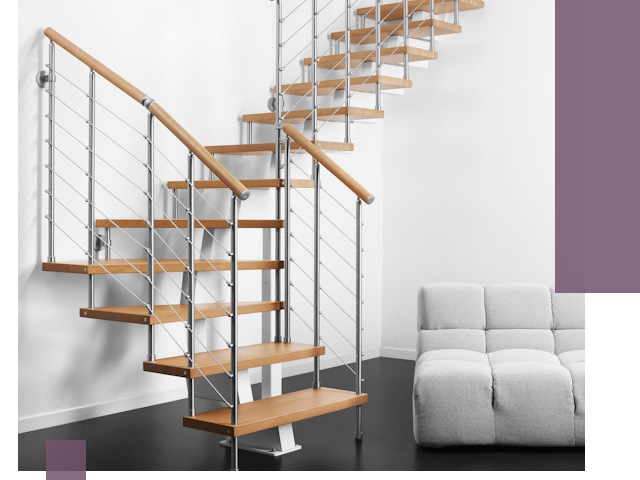 Модульные лестницы под ключ в Коркине — монтаж и изготовление