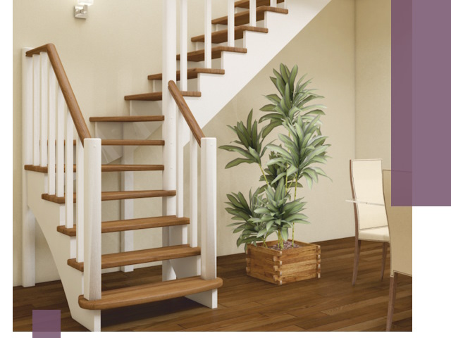 Г-образные лестницы под ключ в Коркине — изготовление и монтаж