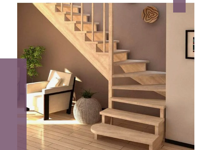 Изготовление Г-образных лестниц в Коркине от 19205 руб. 