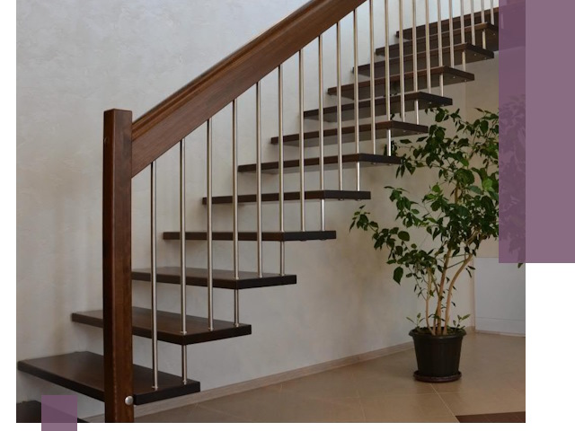 Лестницы на больцах под ключ в Коркине – изготовление и монтаж