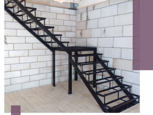 Лестницы на металлокаркасе под ключ в Коркине — изготовление и монтаж