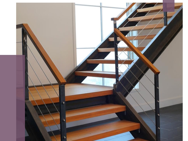 Изготовление лестниц на металлокаркасе в Коркине от 19205 руб. | ПРОЛЁТ-Крк