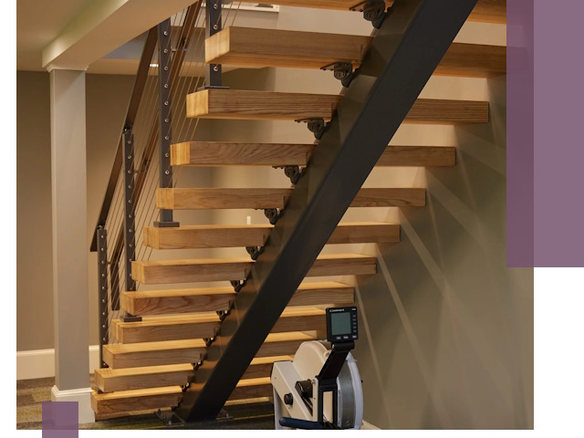 Лестницы на монокосоурах под ключ в Коркине - изготовление и монтаж