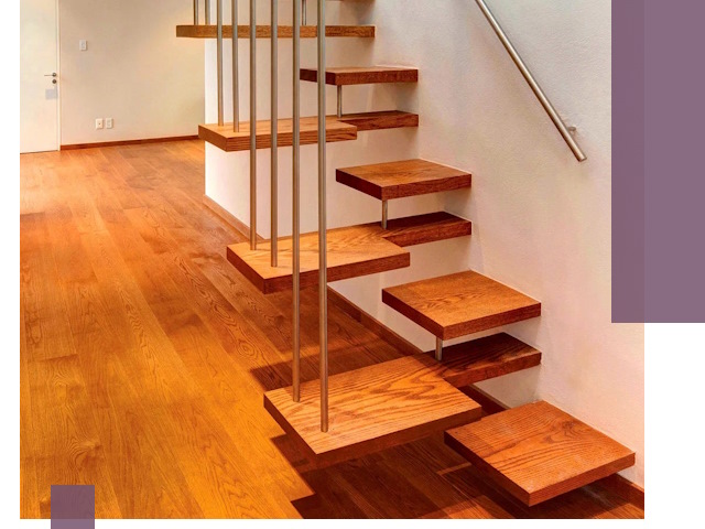 Лестницы «гусиный шаг» на заказ в Коркине для узких пространств