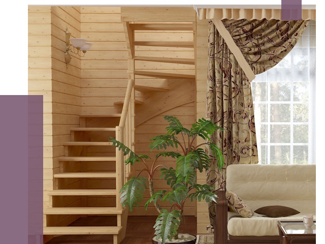 Лестницы для дачи в Коркине от 77079 руб.  | ПРОЛЁТ-Крк