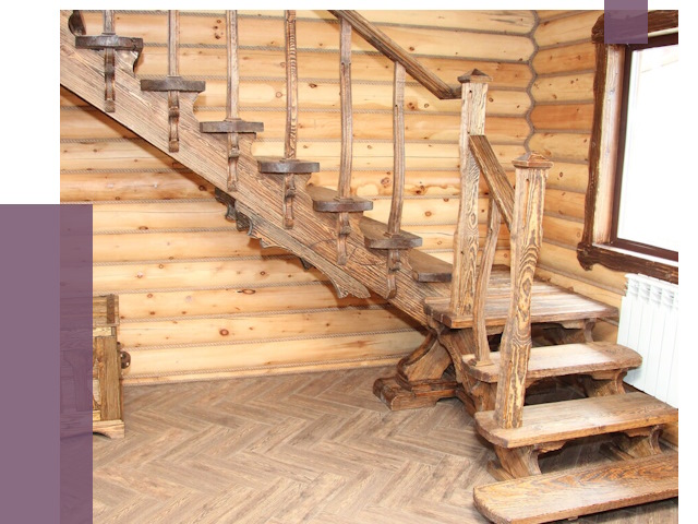 Лестницы в баню в Коркине от 19412 руб. — изготовление | ПРОЛЁТ-Крк