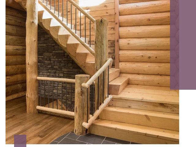 Лестницы в баню под заказ и профессиональный монтаж в Коркине