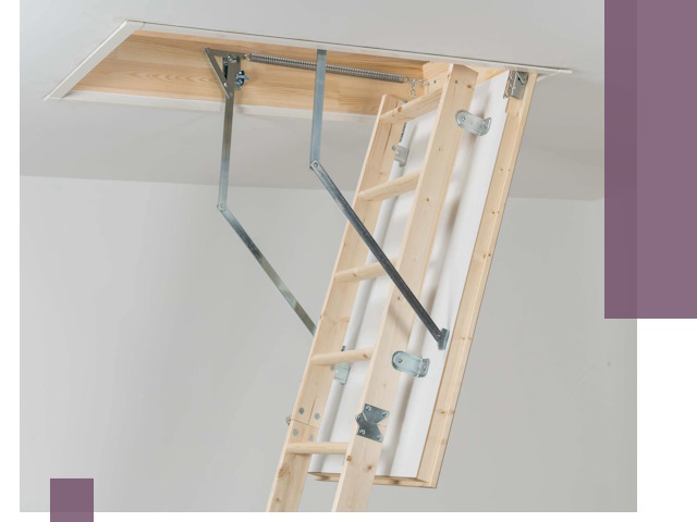 Установка чердачной лестницы под ключ в Коркине