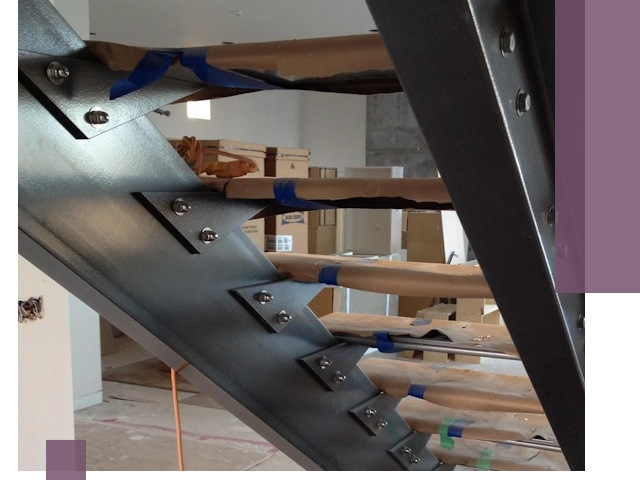 Усиление лестничных конструкций и усиление опор в Коркине