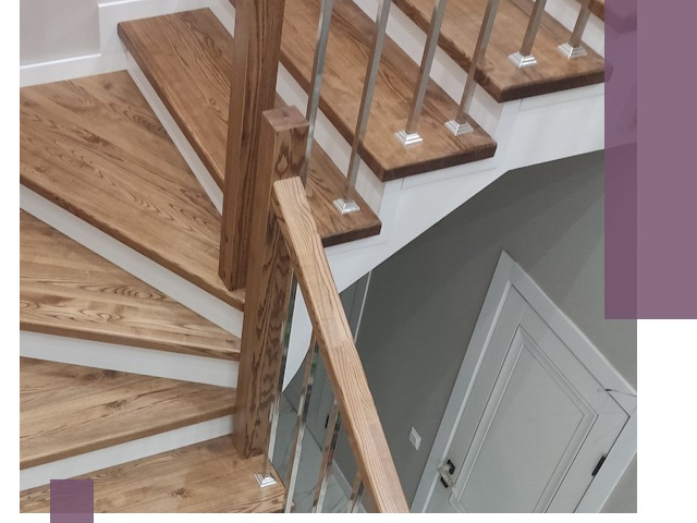 Обшивка металлических лестниц под ключ в Коркине