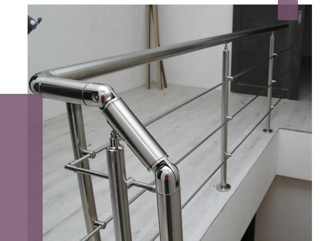 Перила из нержавеющей стали в Коркине от 9135 руб. под ключ | ПРОЛЁТ-Крк