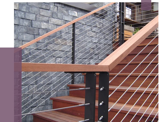 Тросовые перила под ключ в Коркине от 7890 руб. 