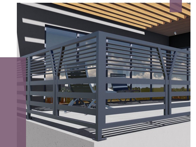 Изготовление балконных ограждений в Коркине от 10900 руб. | ПРОЛЁТ-Крк