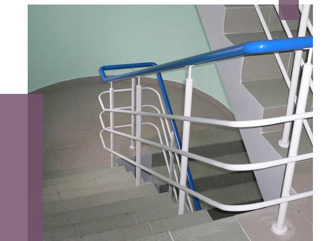 Перила в подъезде в Коркине — установка и замена от 7526 руб. | ПРОЛЁТ-Крк