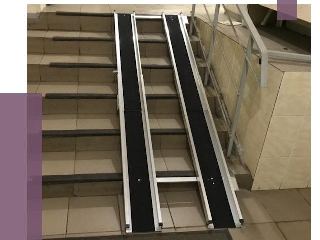 Установка пандуса в подъезд в Коркине от 8097 руб. под ключ | ПРОЛЁТ-Крк