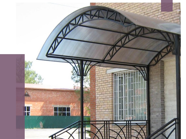 Металлические навесы и козырьки в Коркине от 12976 руб.