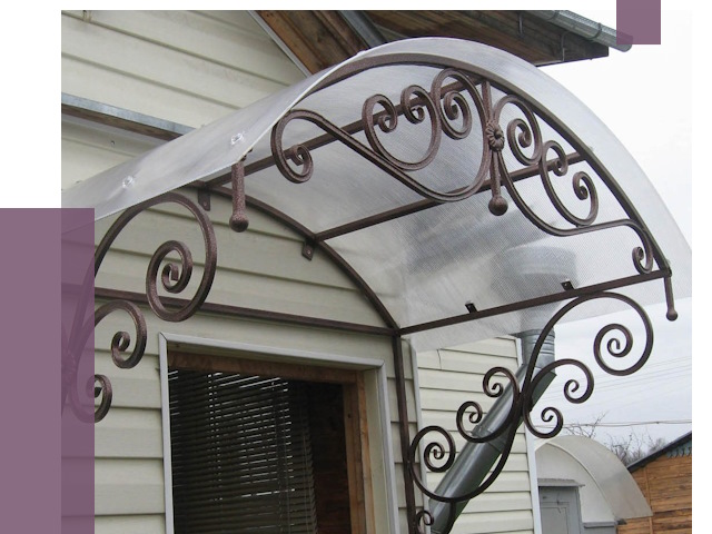 Изготовление козырьков в Коркине от 7474 руб. — заказать | ПРОЛЁТ-Крк