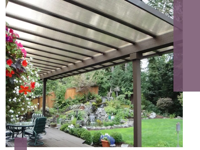 Навесы из поликарбоната под ключ в Коркине быстро и надёжно