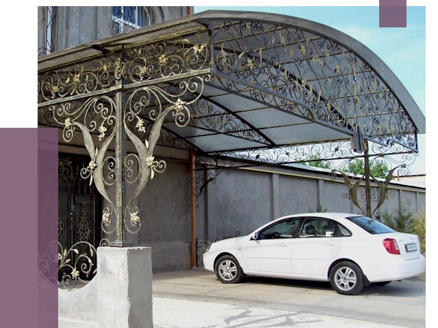 Кованые навесы в Коркине от 14793 руб. | ПРОЛЁТ-Крк