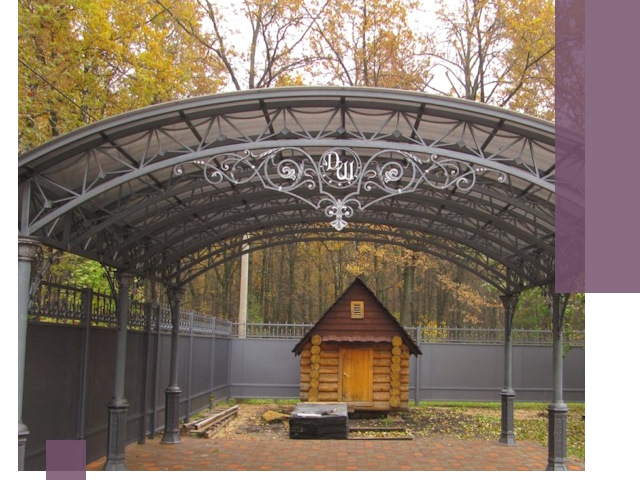 Кованые навесы премиум-класса под заказ в Коркине