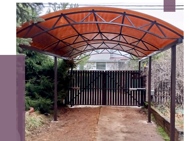 Арочные навесы в Коркине от 12924 руб. — изготовление и монтаж | ПРОЛЁТ-Крк