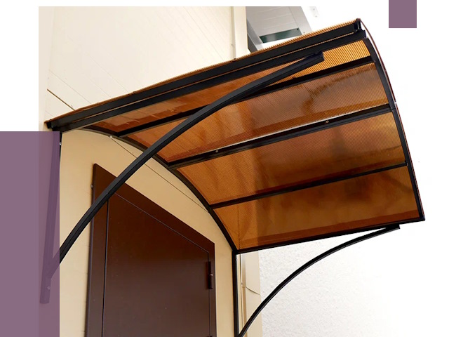 Недорогие козырьки в Коркине от 7703 руб.  | ПРОЛЁТ-Крк