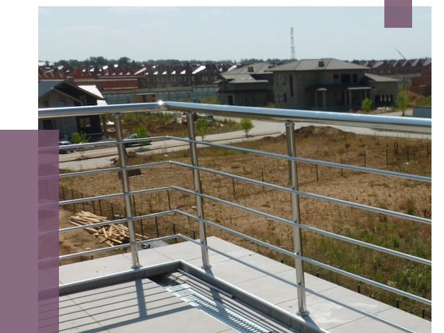 Парапеты из нержавеющей стали в Коркине от 8097 руб. за м² | ПРОЛЁТ-Крк