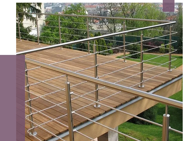 Алюминиевые парапеты в Коркине под ключ от 7890 руб. 