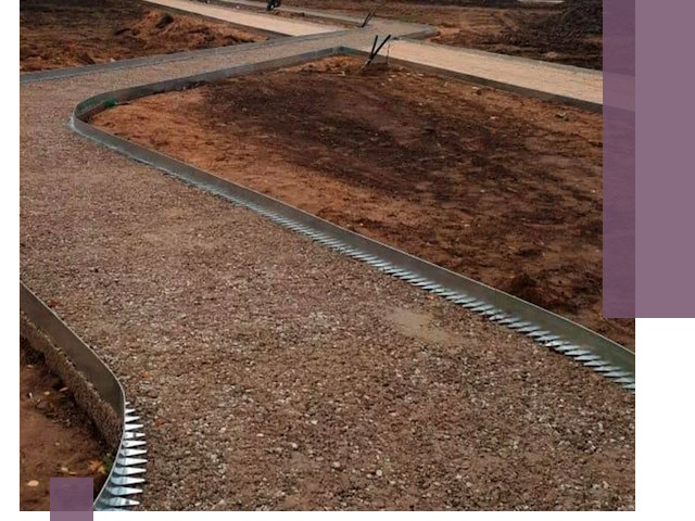 Металлические бордюры под ключ в Коркине — изготовление и монтаж