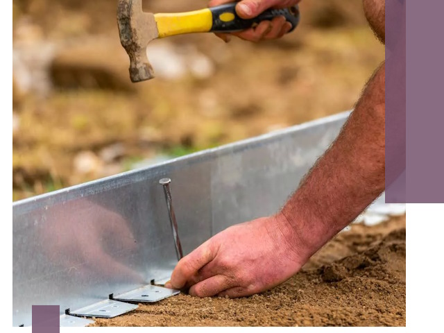 Монтаж металлических бордюров в Коркине быстро и качественно