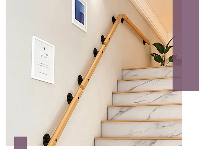 Поручни металлические и деревянные под ключ в Коркине